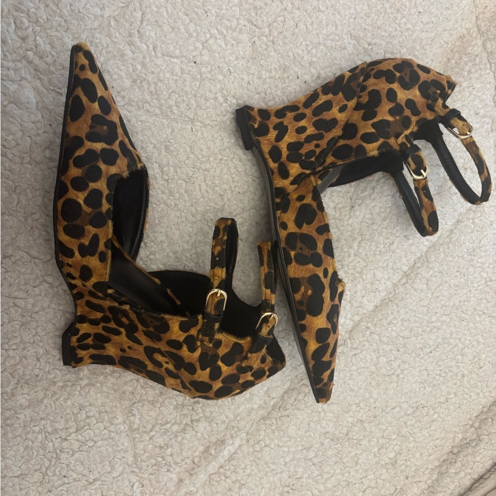F5J Brown and Black High Heels with Ankle Strap